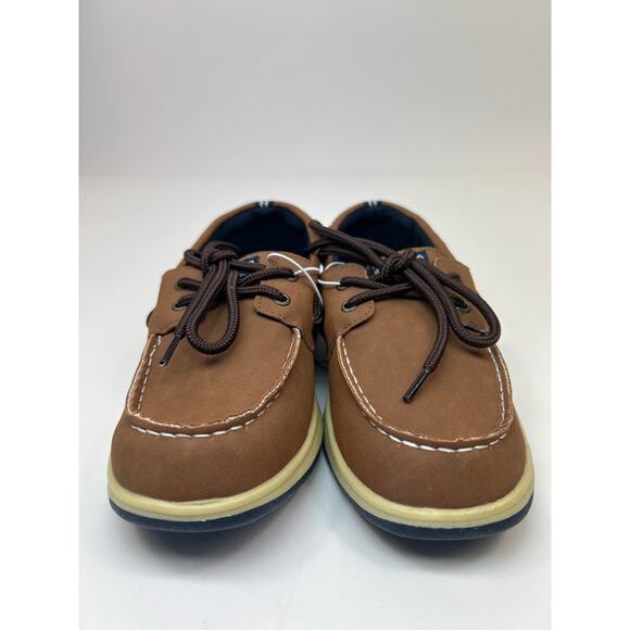 Nautica Youth Tan Lace Up Size 1 - Picture 2 of 4